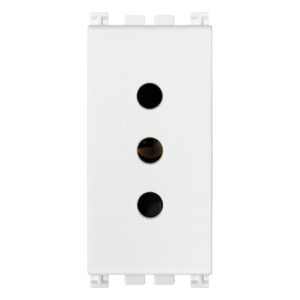 Presa 2P+T 10A Bianca